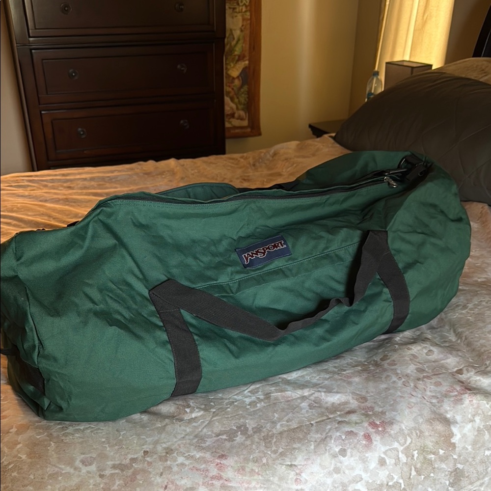 Jansport Green Duffel Bag